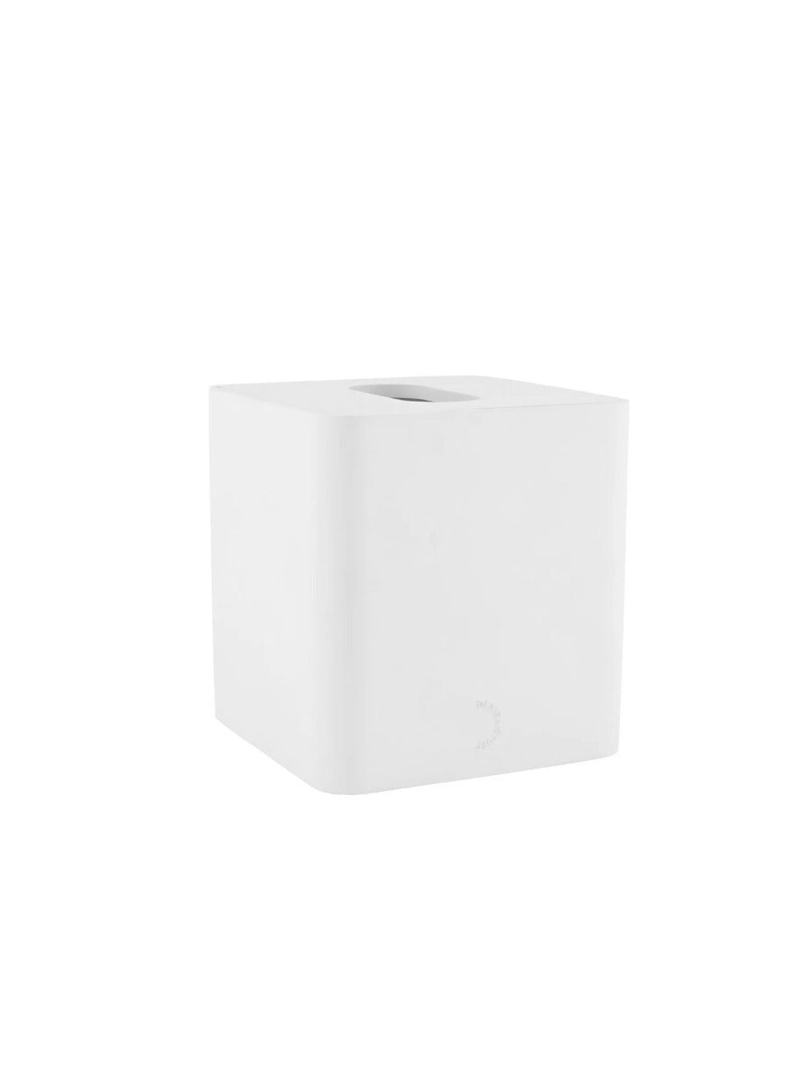 Square Tissue Box in White