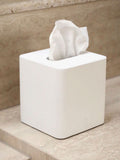 Square Tissue Box in White