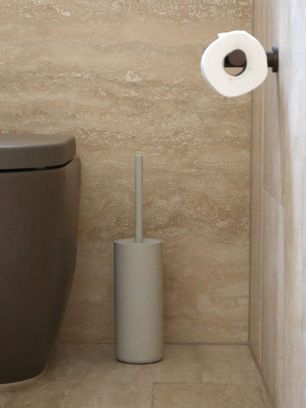 Arc Toilet Brush in Stone
