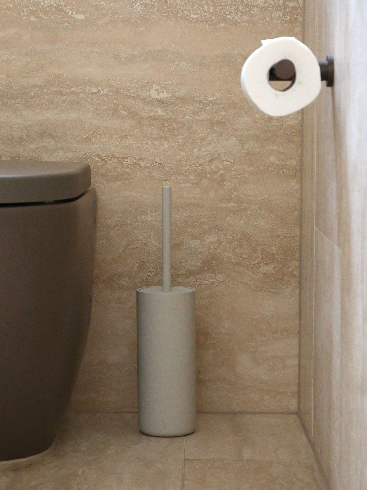 Arc Toilet Brush in Stone