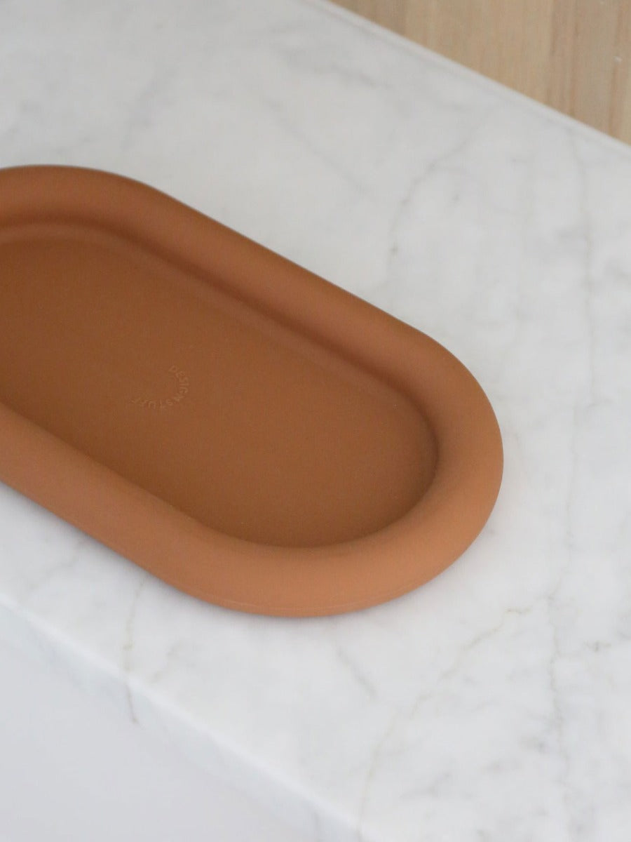 Bubble Silicone Tray in Camel