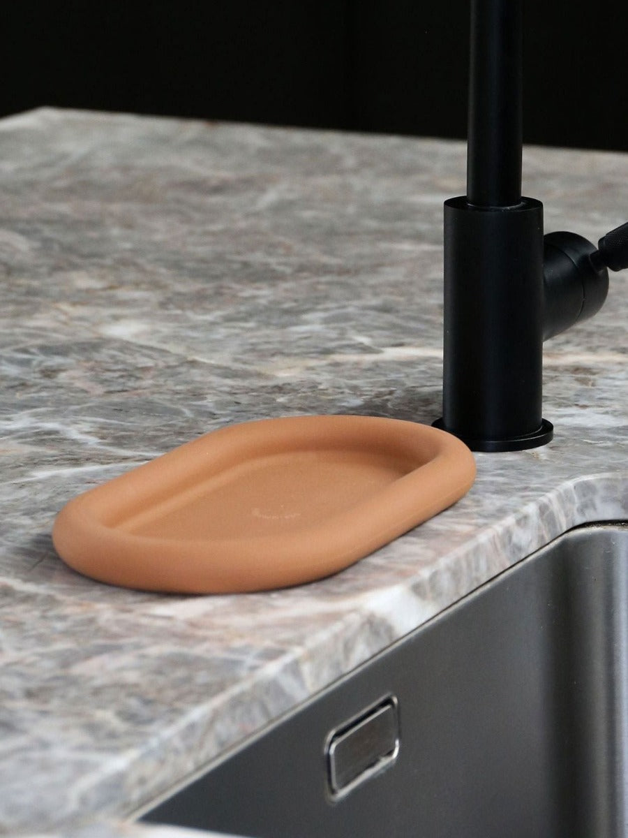 Bubble Silicone Tray in Camel