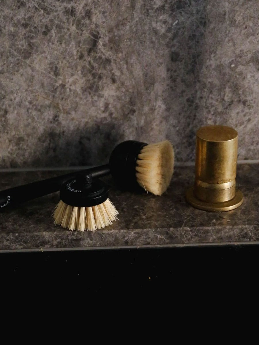 Eco Dish Brush Replacement Head in Black - Set of 2