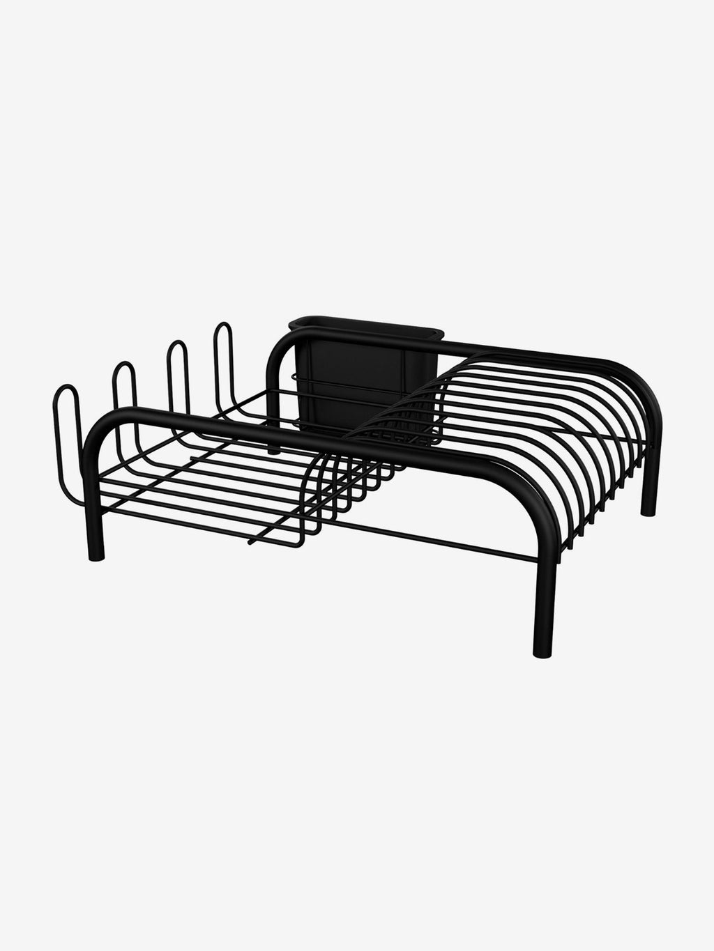 Drip Curve Dish Rack in Black