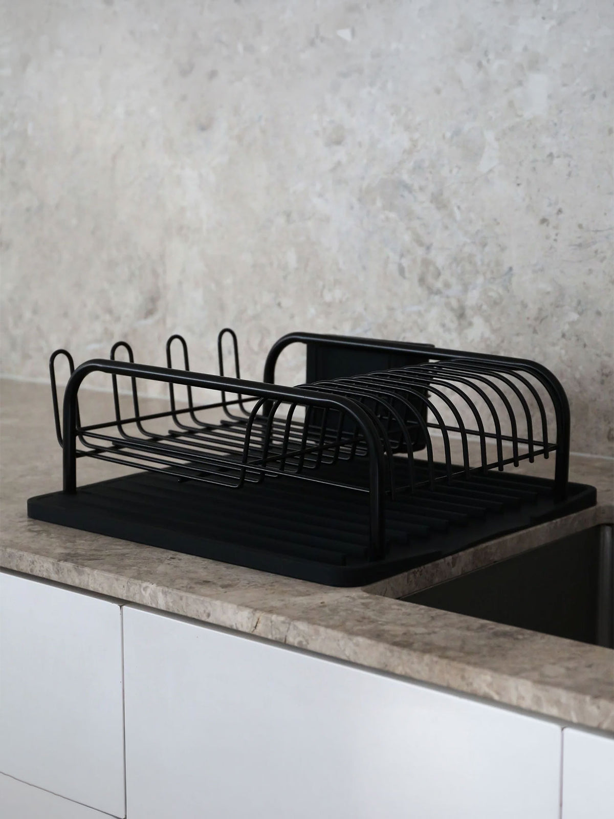 Drip Silicone Sink Mat in Black