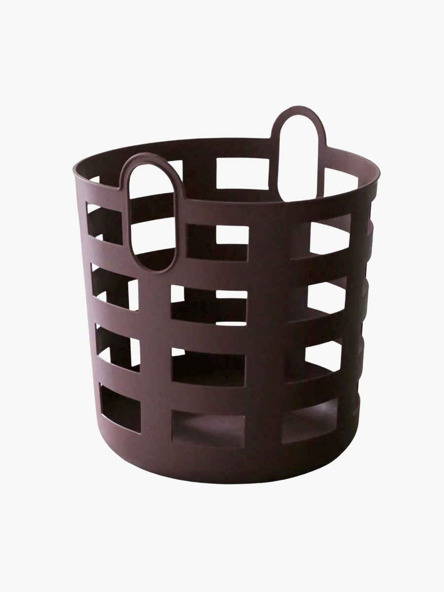 Storage and Laundry Basket in Burgundy - Set of 2 - Large