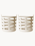 Storage and Laundry Basket in Sand - Large - Set of 2