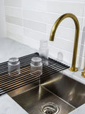 Silicone Fold Dish Drying Rack in Black