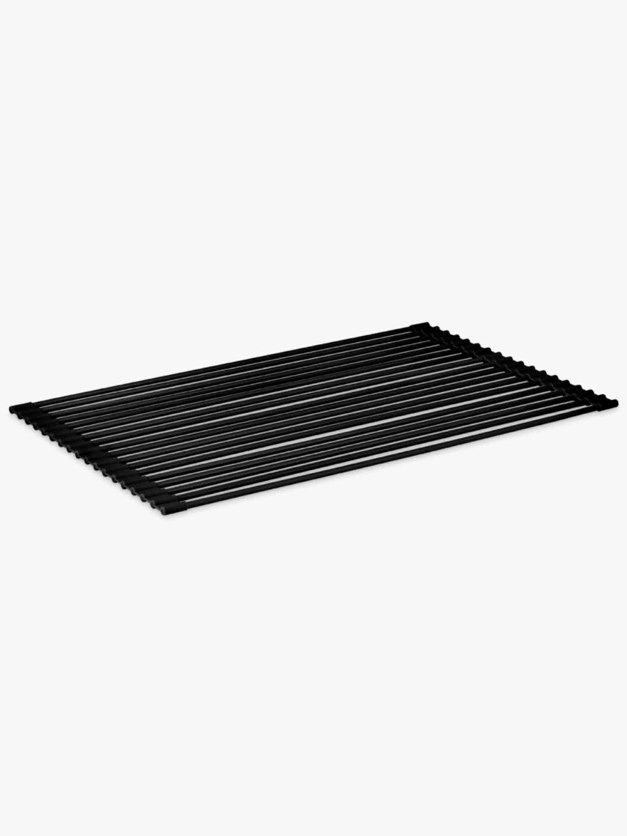 Silicone Fold Dish Drying Rack in Black