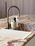 Silicone Fold Dish Drying Rack in Sand