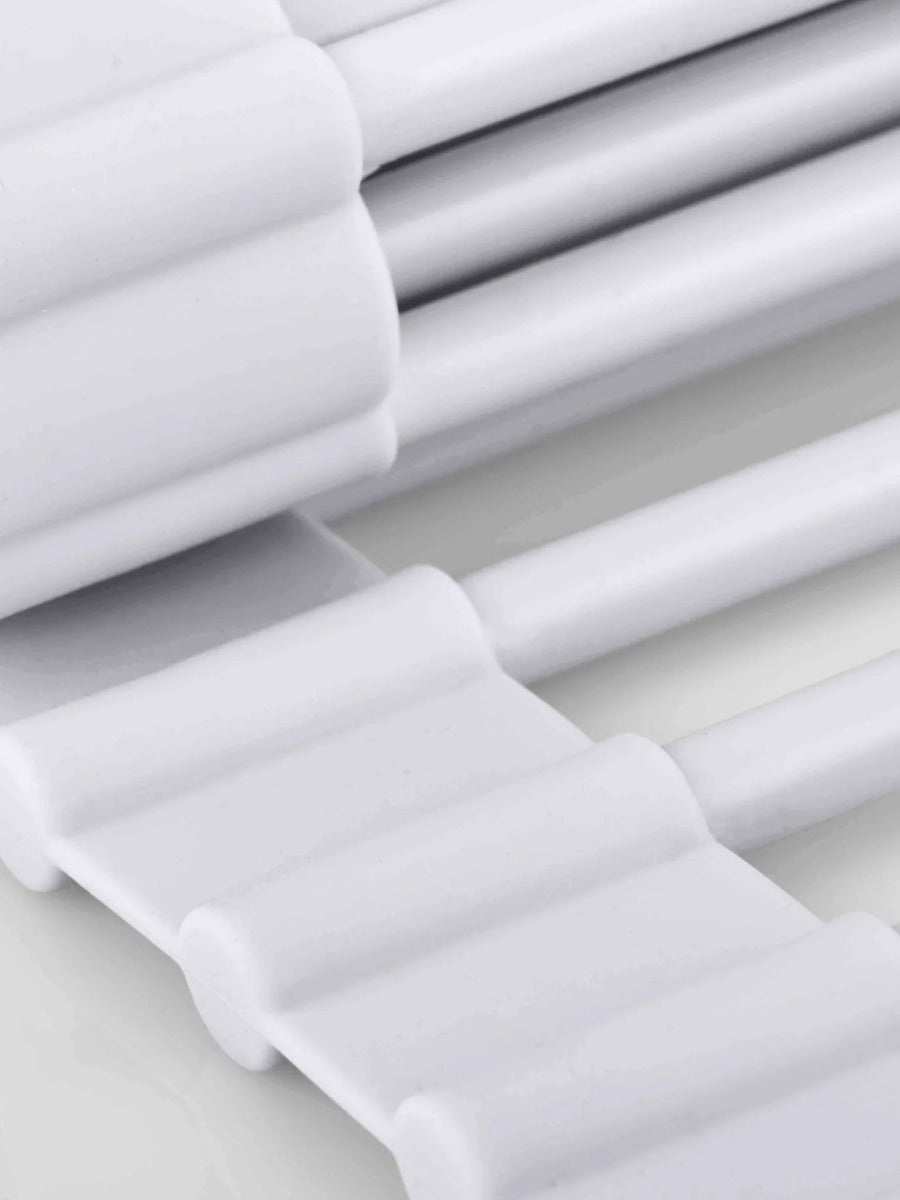 Silicone Fold Dish Drying Rack in White