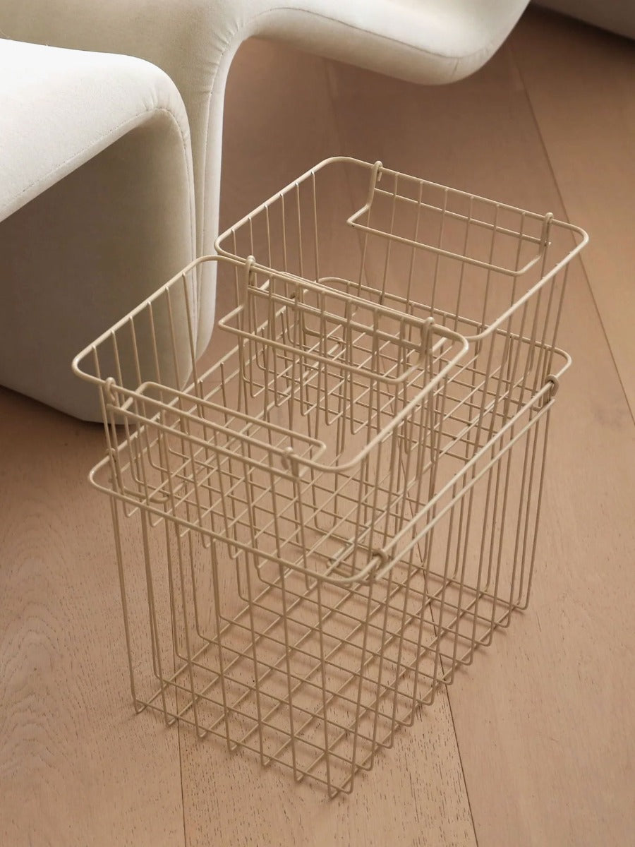 Forma Metal Basket in Sand - Small