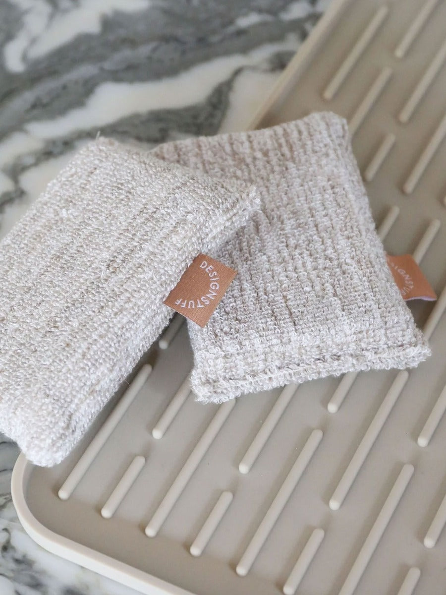 Hemp Marle Sponge in Camel - Set of 2