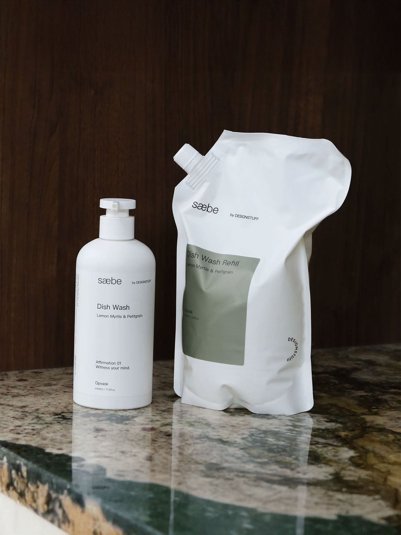Saebe Lemon Myrtle & Petitgrain Dish Wash Refill 1L