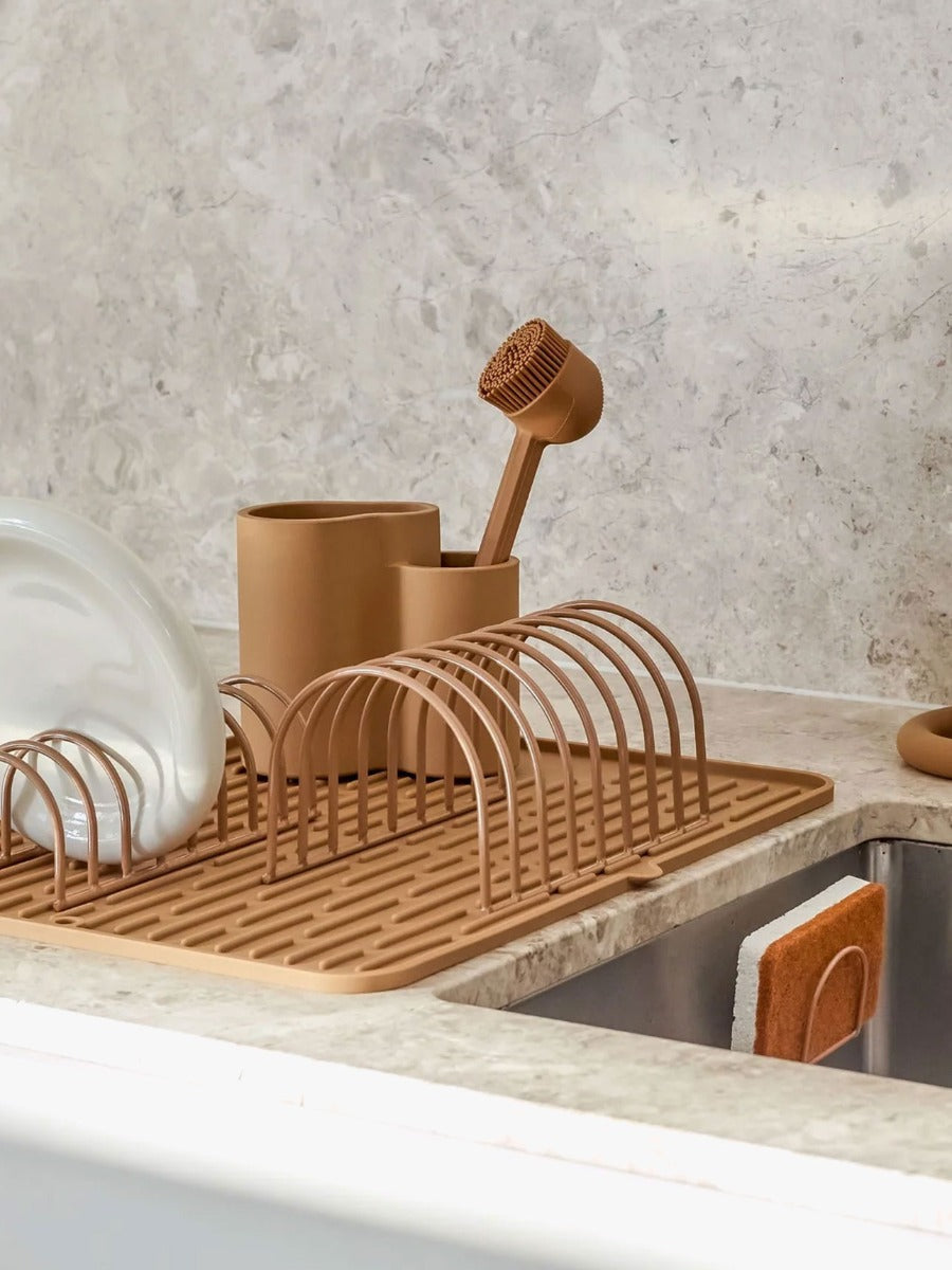 Silicone Dish Brush in Camel