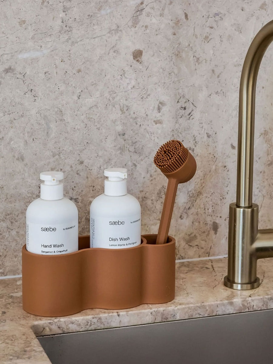 Silicone Dish Brush in Camel