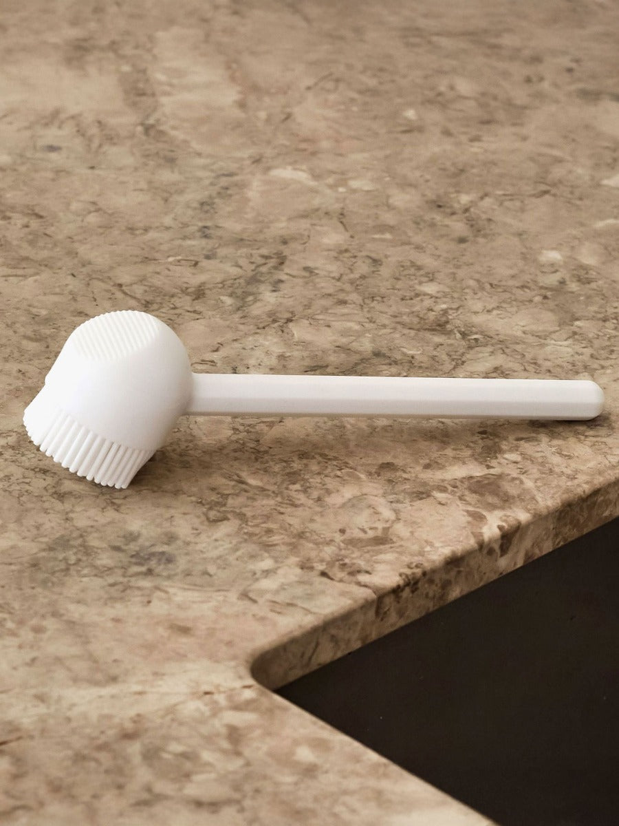 Silicone Dish Brush in White