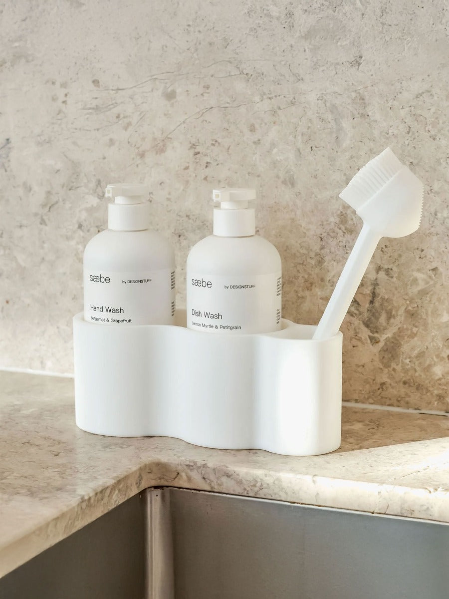 Silicone Dish Brush in White