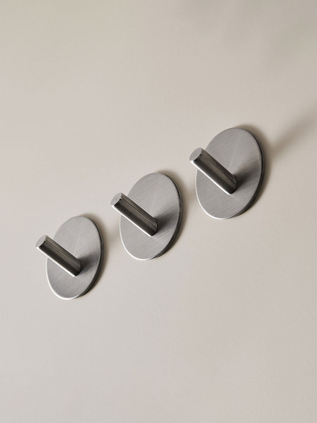 Hook Self-Adhesive in Stainless Steel - Set of 3