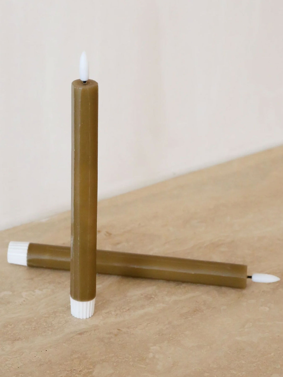 VIAH LED Candles in Fern - Set of 2