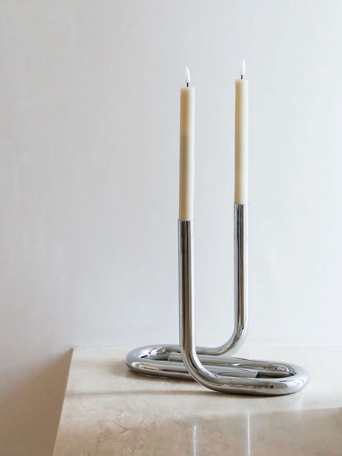 VIAH LED Candles in Sand - Set of 2