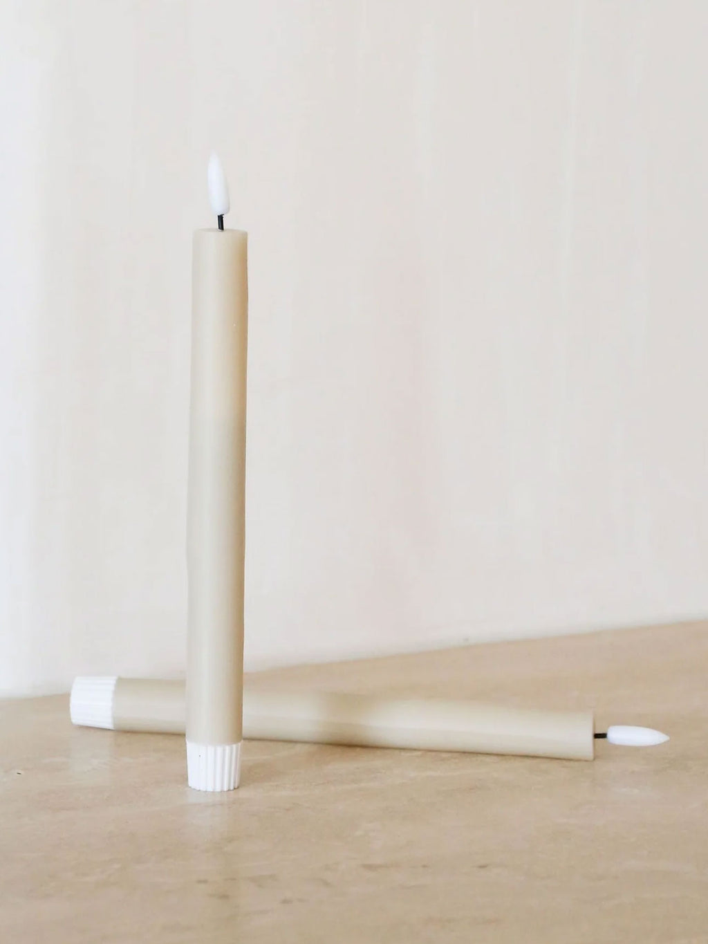 VIAH LED Candles in Sand - Set of 2