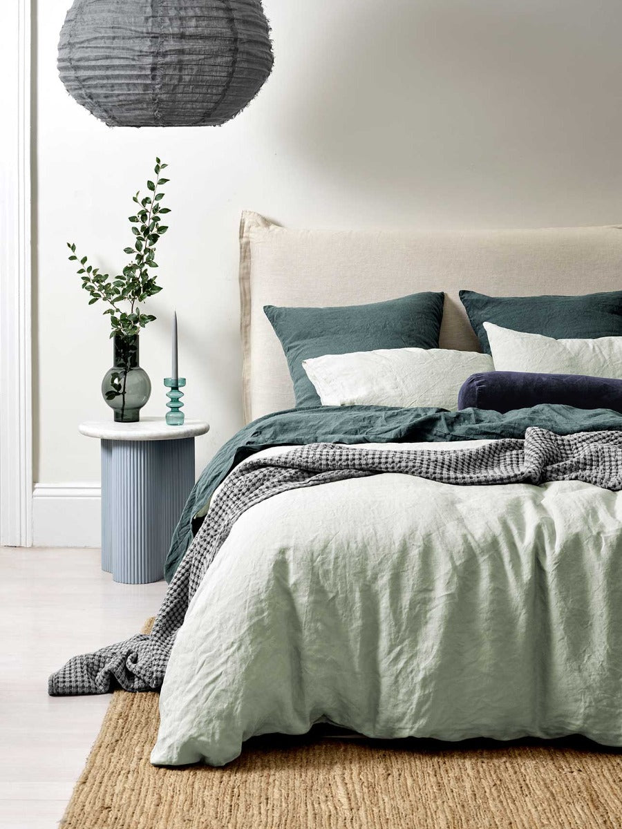 Emile Linen Standard Pillowcase in Mineral