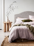 Emile Linen Quilt Cover in Burnished Lilac