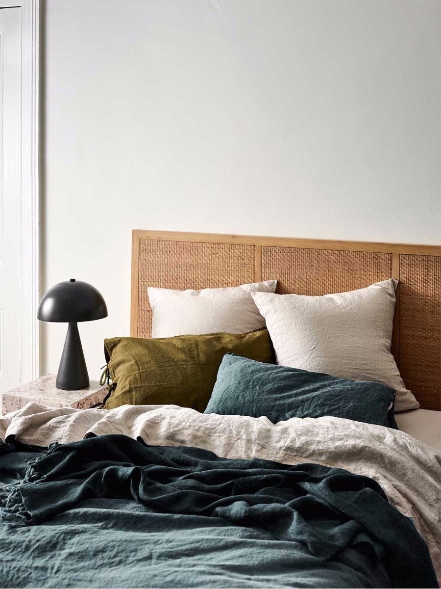 Emile Linen Standard Pillowcase in Greystone