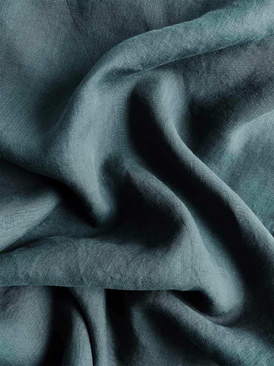 Emile Linen Quilt Cover in Greystone