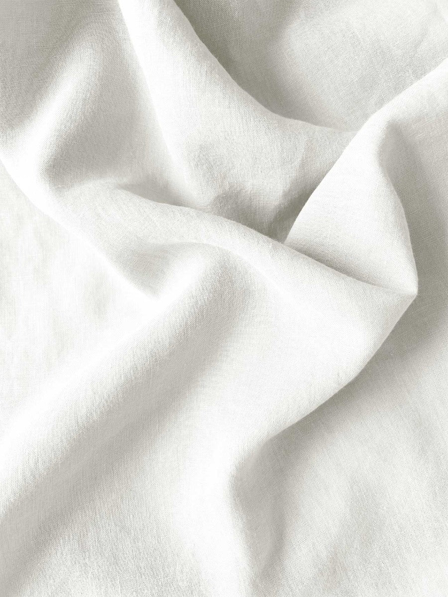 Emile Linen Fitted Sheet in Marshmallow