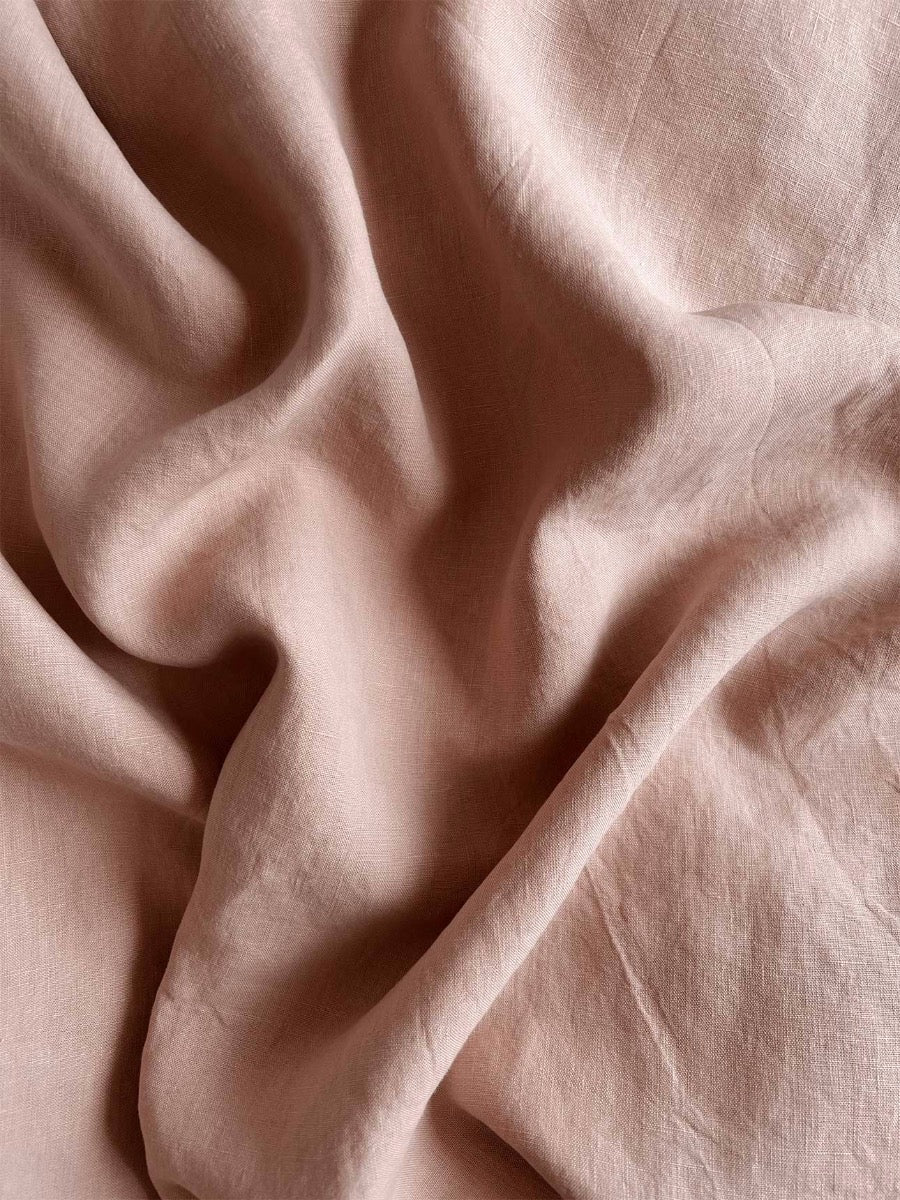 Emile Linen Quilt Cover in Clay
