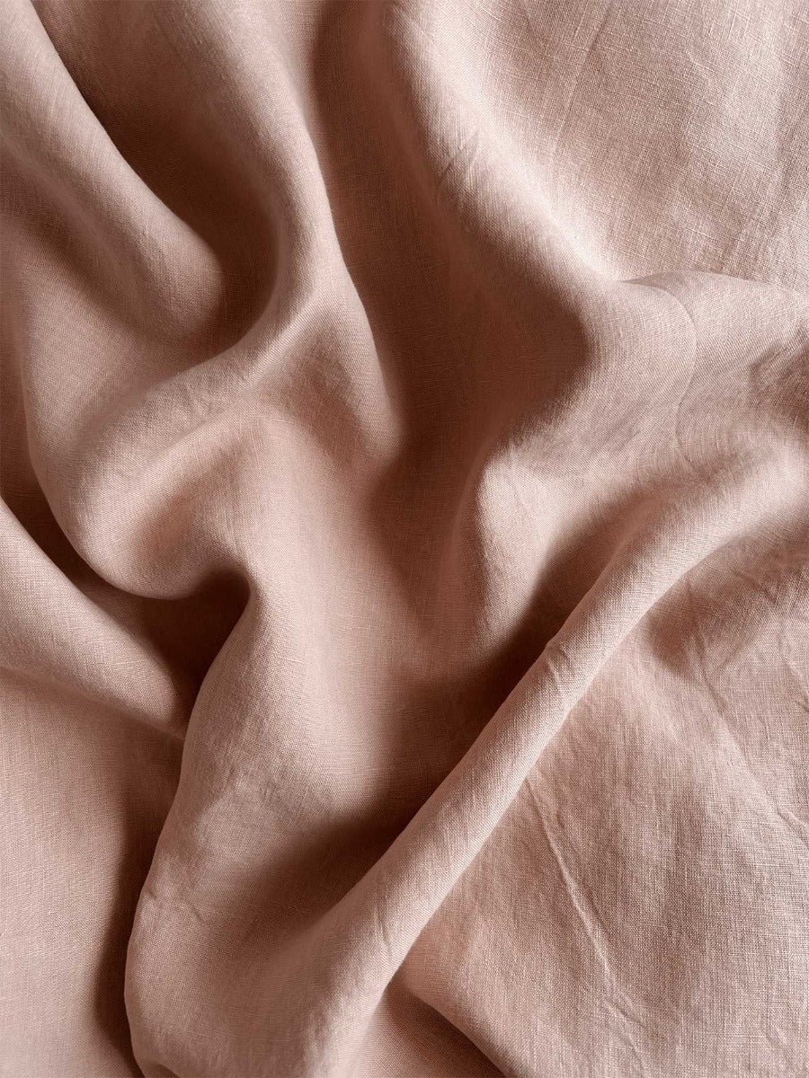 Emile Linen Fitted Sheet in Clay