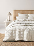 Emile Linen Coverlet in Marshmallow
