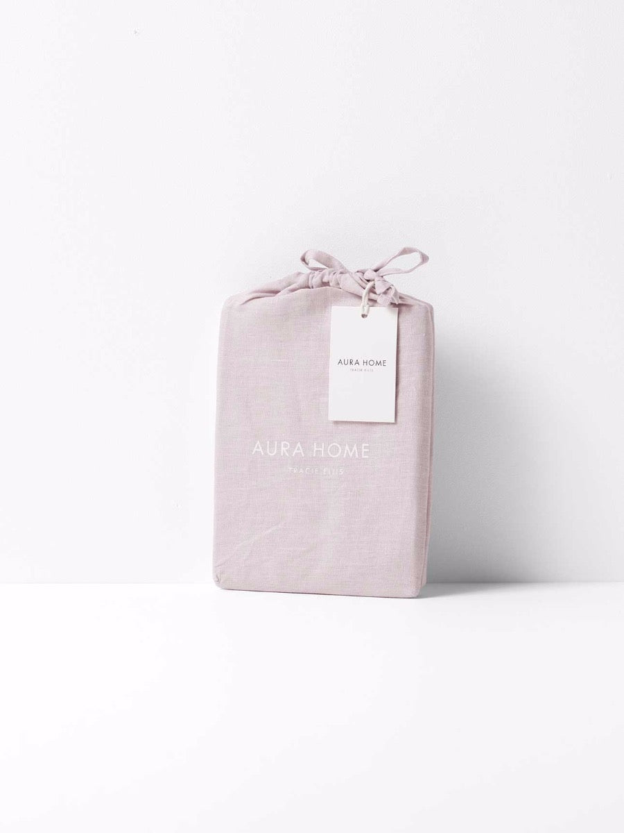 Emile Pure Linen Standard Pillowcase in Burnished Lilac