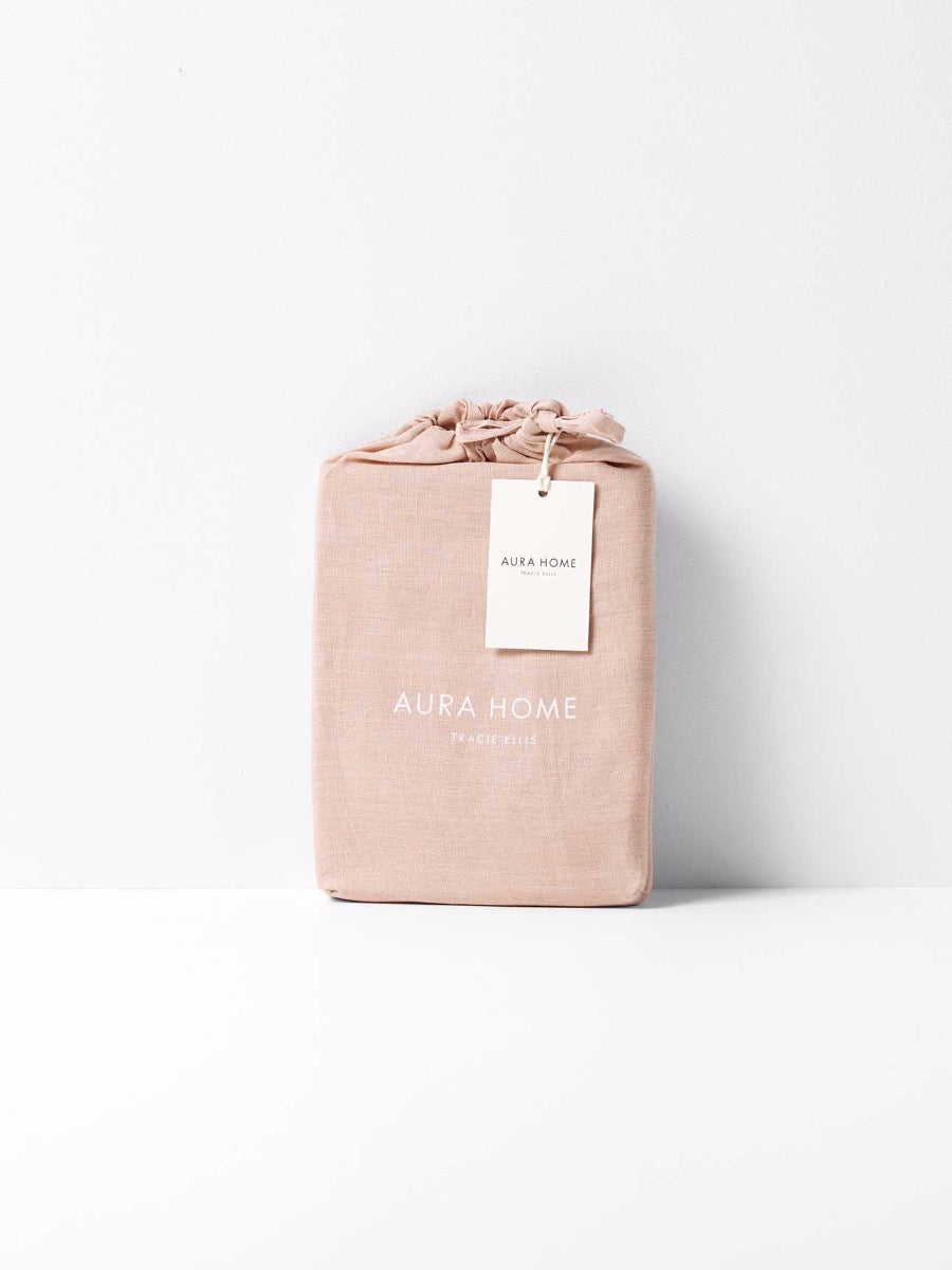 Emile Linen Standard Pillowcase in Clay