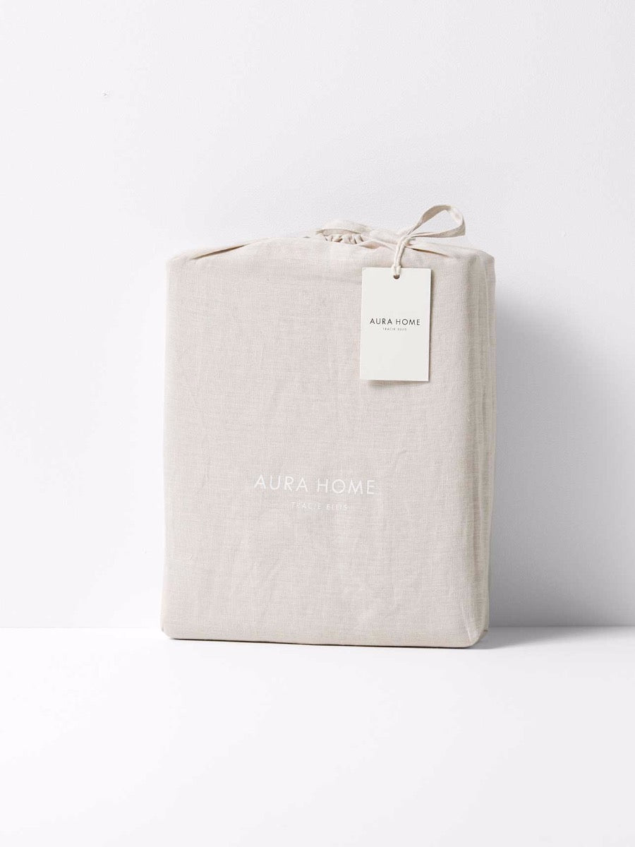 Emile Linen Quilt Cover in Natural