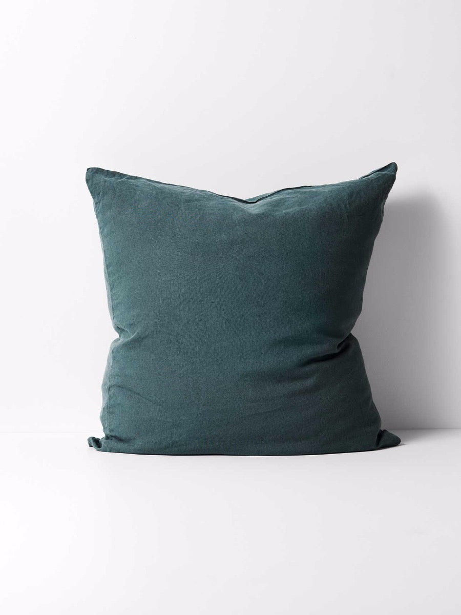 Emile Linen European Pillowcase in Greystone