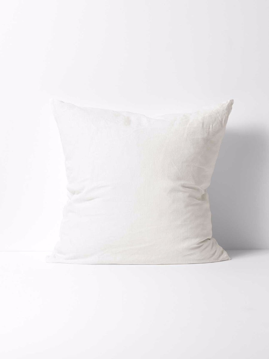 Emile Linen European Pillowcase in Marshmallow