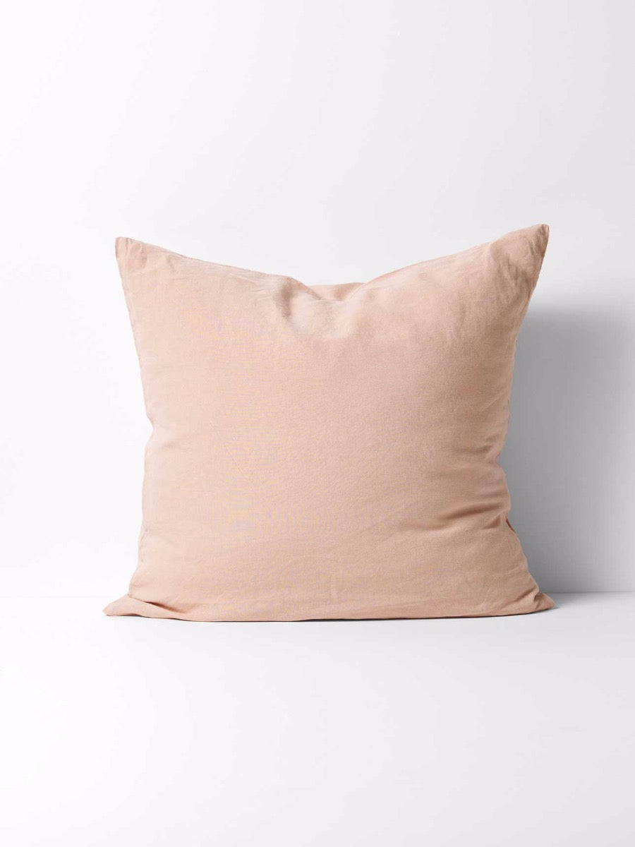 Emile Linen European Pillowcase in Clay