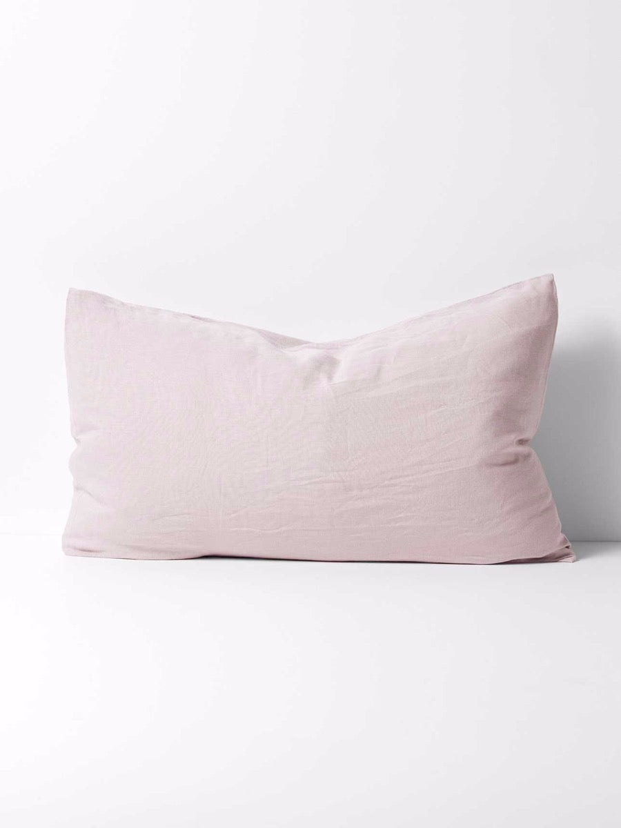 Emile Pure Linen Standard Pillowcase in Burnished Lilac