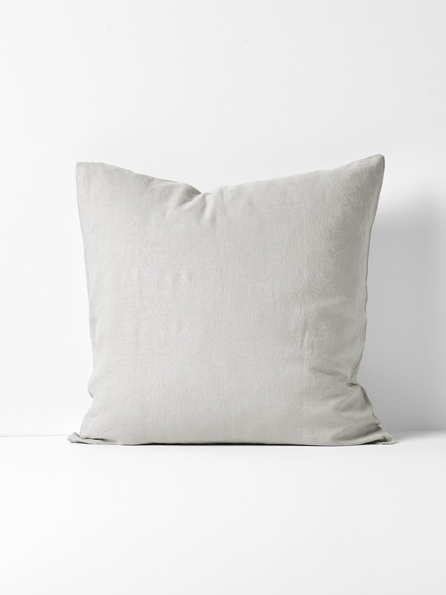 Emile Linen European Pillowcase in Glacier