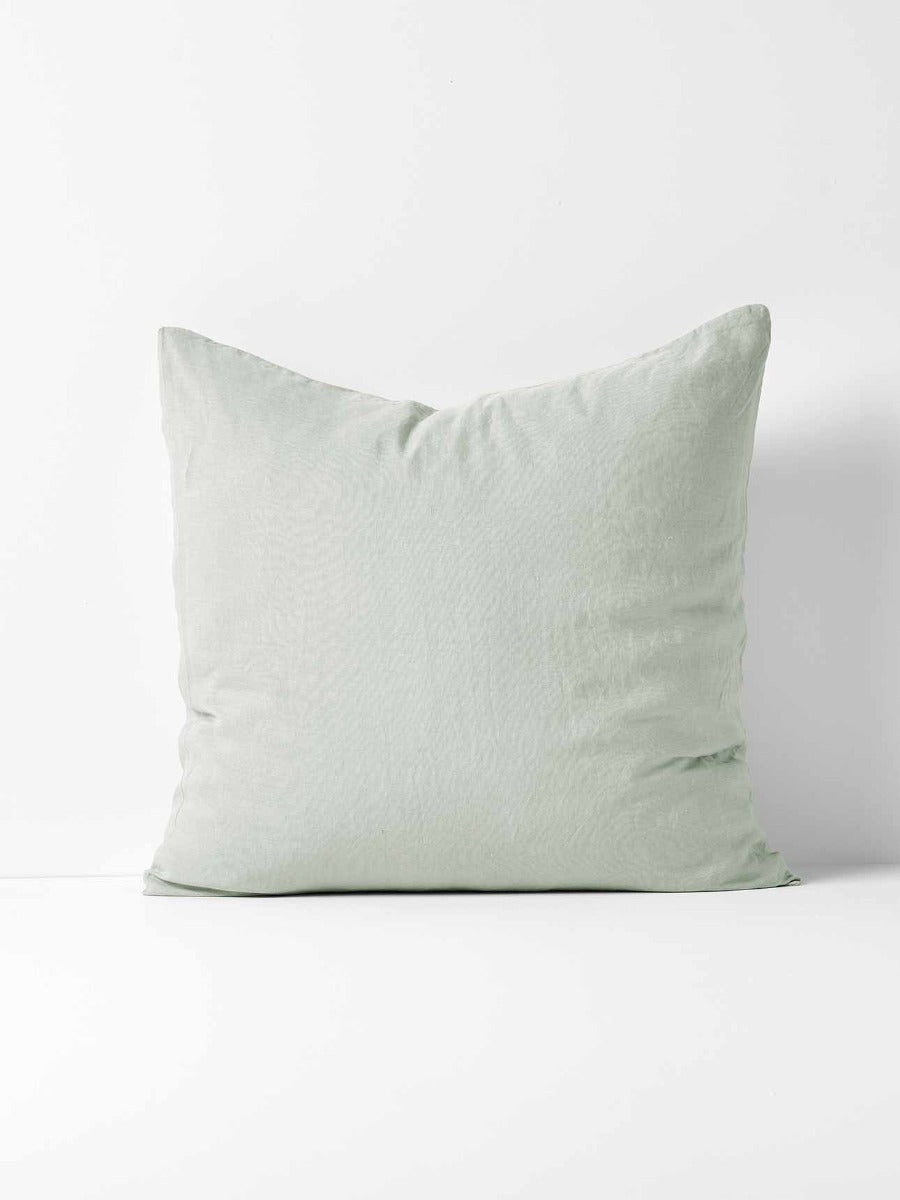 Emile Linen European Pillowcase in Mineral