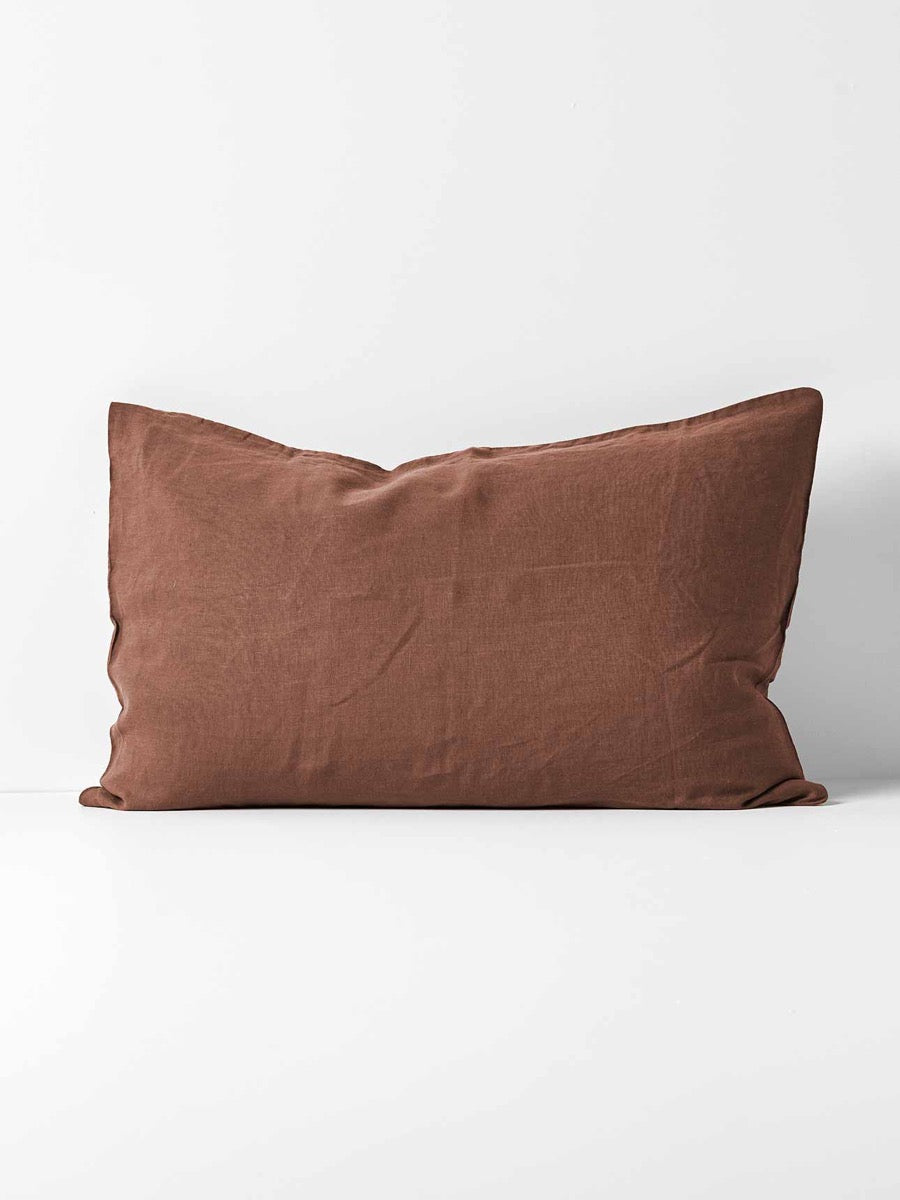 Emile Linen Standard Pillowcase in Clove