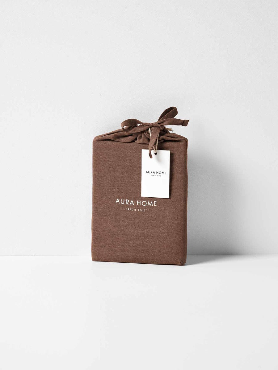 Emile Linen Standard Pillowcase in Clove