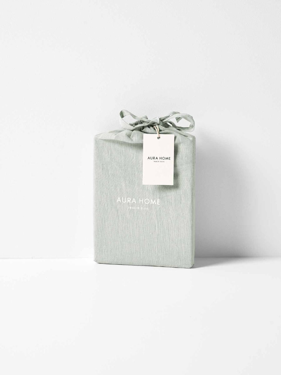 Emile Linen European Pillowcase in Mineral