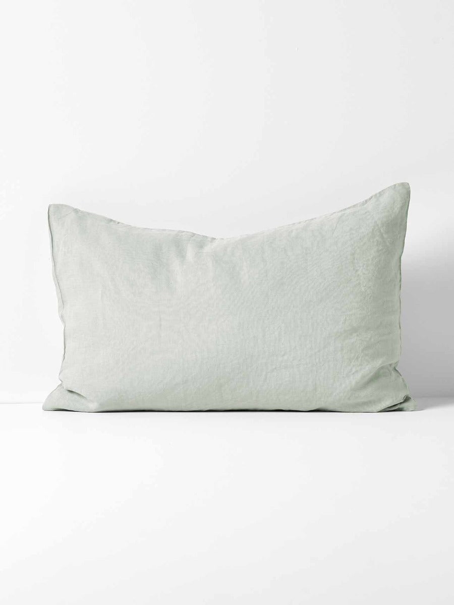 Emile Linen Standard Pillowcase in Mineral