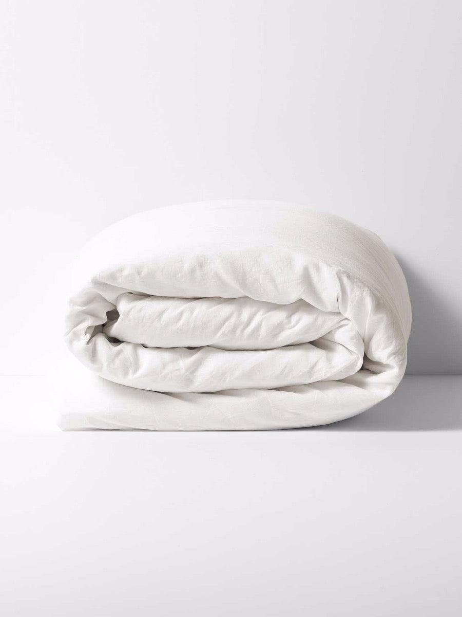 Emile Linen Quilt Cover in Marshmallow