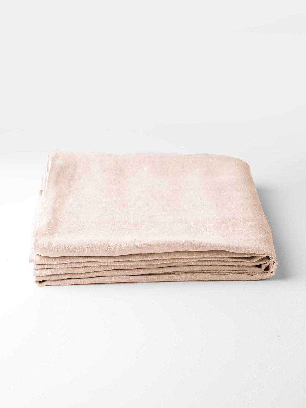 Emile Linen Flat Sheet in Blush