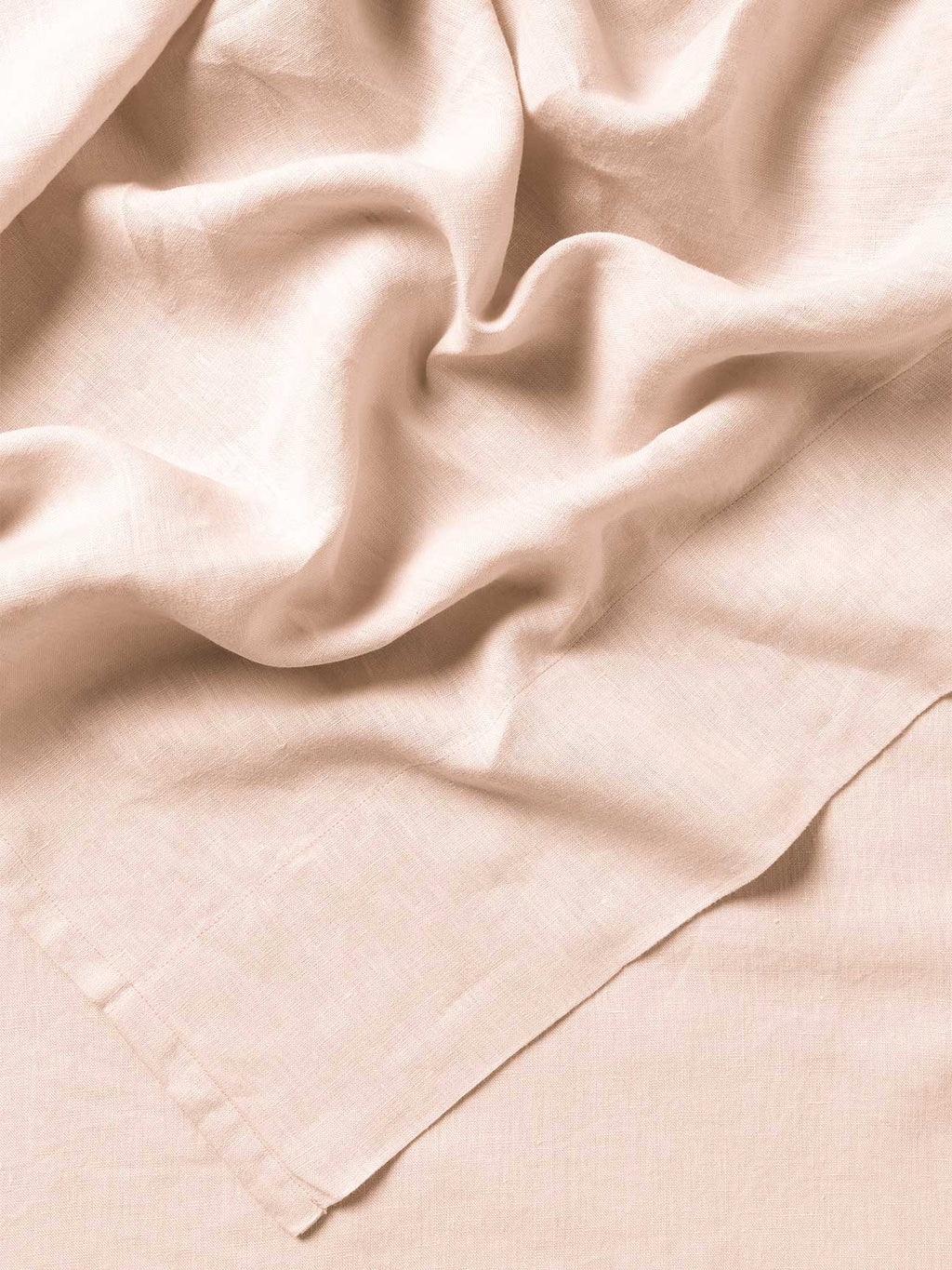 Emile Linen Fitted Sheet in Blush